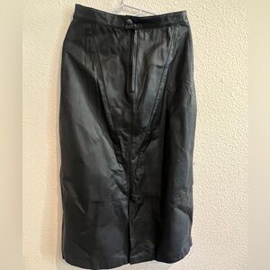 Vintage‎ Pelle Leather Pencil Skirt